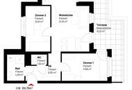 3-Zimmer-Neubauwohnung inkl. Komplettküche mit Geschirrspüler und Mikrowelle, Terrassen-Außenfläche und Kellerabteil / ALF44 Top 1-18