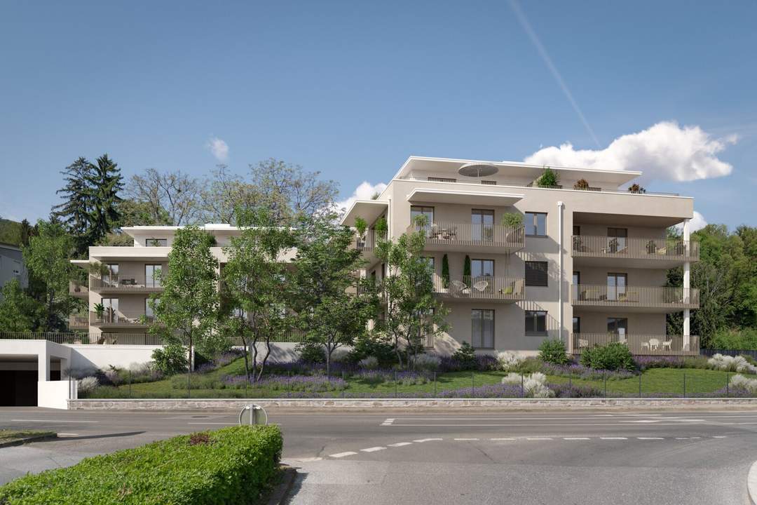 Neubau in Eggenberg – Stilvolle 42 m² Wohnung mit sonnigem Balkon | Baustart bereits erfolgt