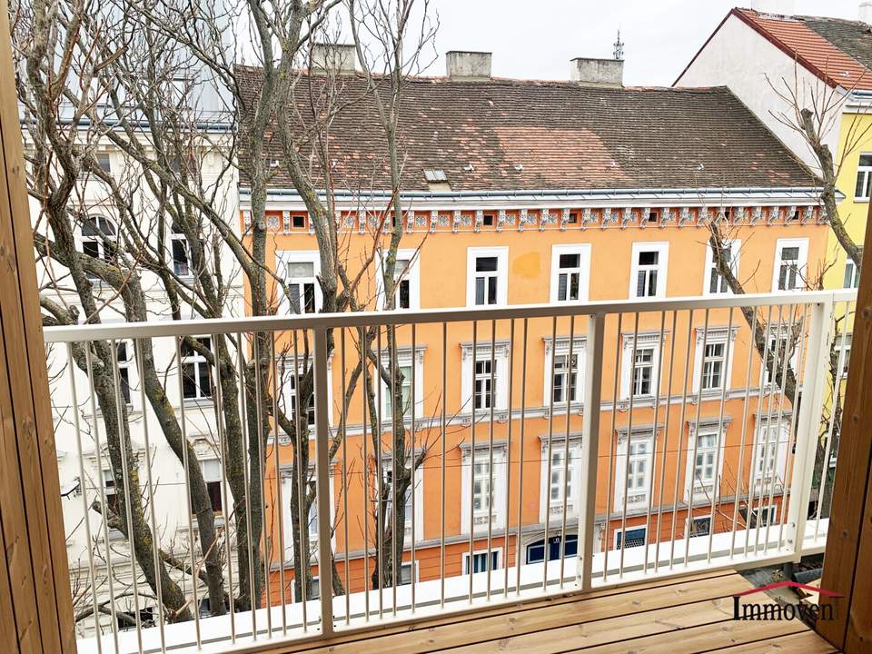 TOPLAGE: 5. Etage - Straßenseitige, moderne 2-Zimmerwohnung mit Loggia! (Mietbeginn 01.01.2027)