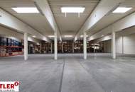 Große Hallenfläche mit Büro