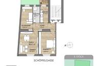 Generalsanierte 3-Zimmer Wohnung mit kleinem Balkon in toller Lage, 1180!