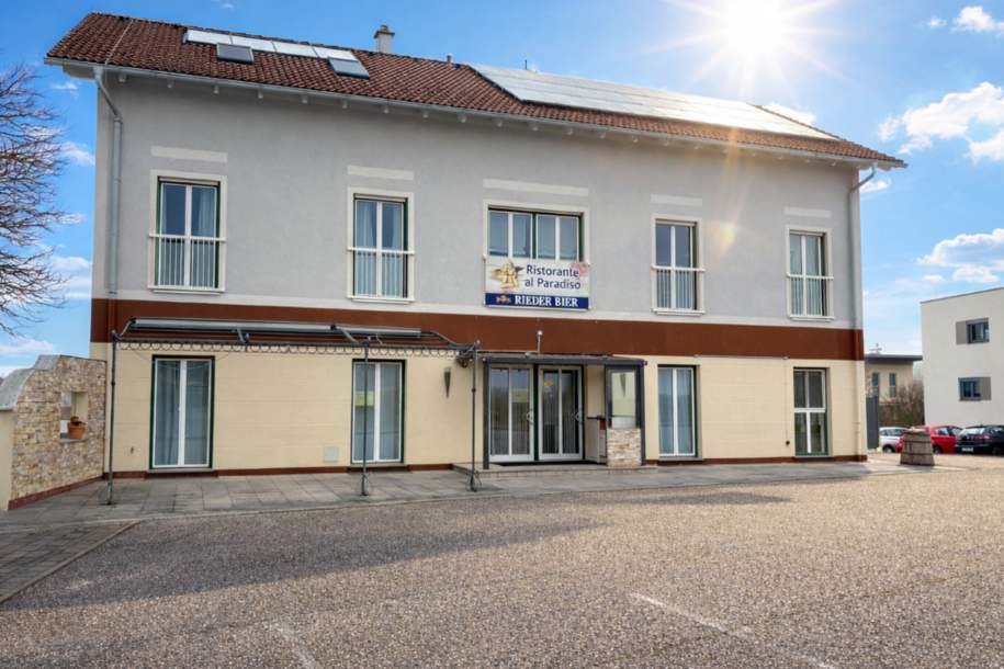 Cafe oder Bäckerei in Toplage gegenüber Therme Geinberg zu vermieten, Gewerbeobjekt-miete, 1.294,00,€, 4943 Ried im Innkreis