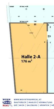 Praktische Industrie- / Werkshalle mit großem Einfahrtstor zur Miete in St. Valentin