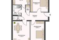 Klar strukturierte 3-Zimmer Wohnung in zentraler Lage mit Balkon und Entwicklungspotenzial