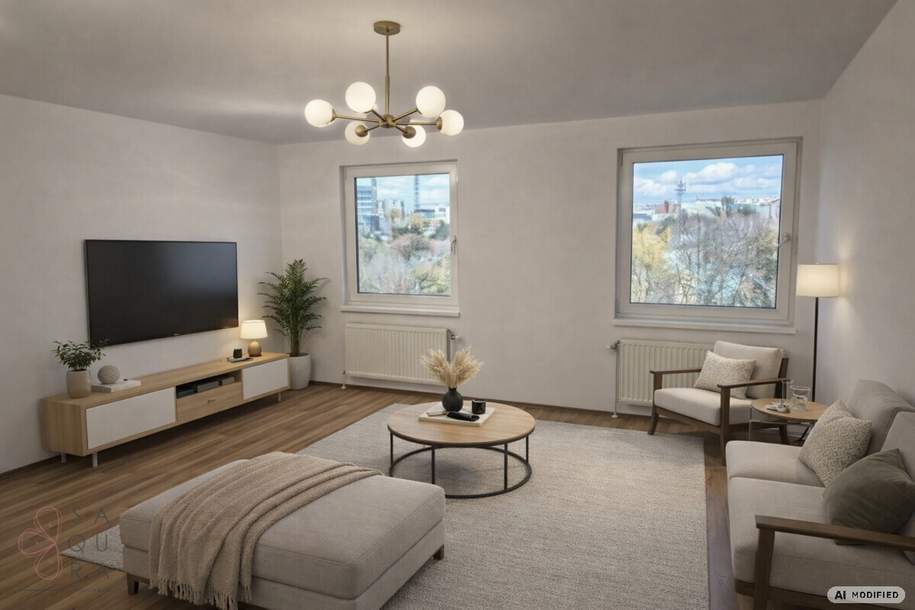 MODERNE 2-ZIMMER-WOHNUNG IM 4. LIFTSTOCK MIT WEITBLICK – 1100 WIEN, Wohnung-miete, 1.043,87,€, 1100 Wien 10., Favoriten