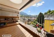 HELLE LOGGIA MIT VIEL SONNE UND PRIVATSPHÄRE, ZENTRAL GELEGEN