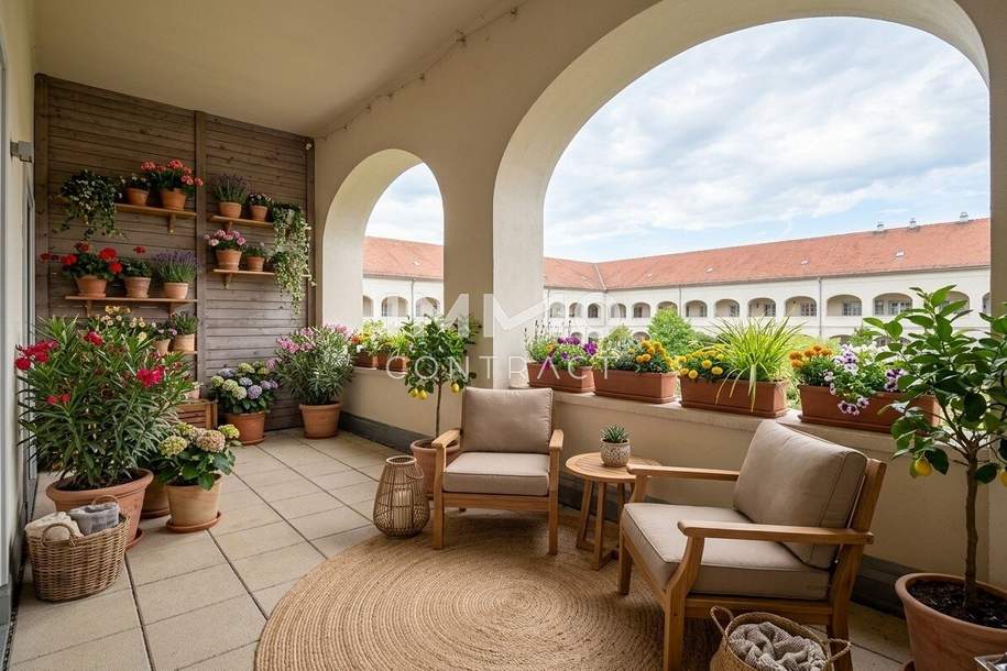 Wohnen mit Charakter – großzügige Raumhöhe, durchdachter Grundriss und viel Freiraum und großer Loggia, Wohnung-miete, 987,94,€, 7100 Neusiedl am See