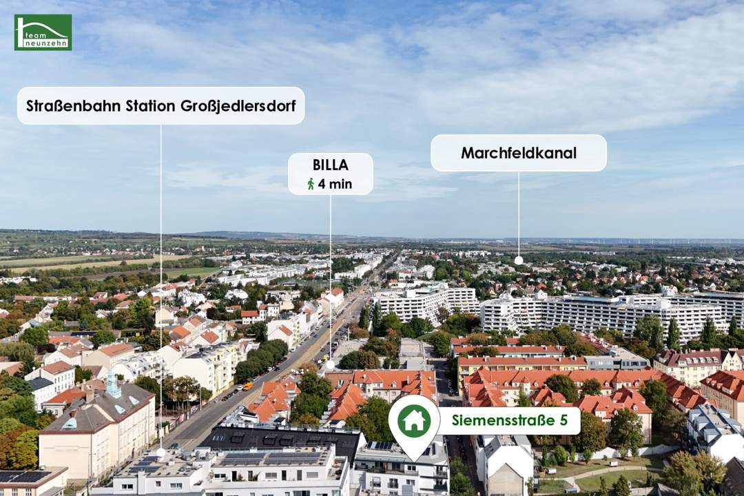 Zeitgemäß wohnen im Herzen von Floridsdorf - Gut geschnittene 3-Zimmer-Wohnung - ab Dezember beziehbar!