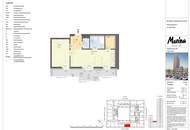 MARINA TOWER - Helle 2-Zimmer-Wohnung mit Balkon und überdachter Loggia