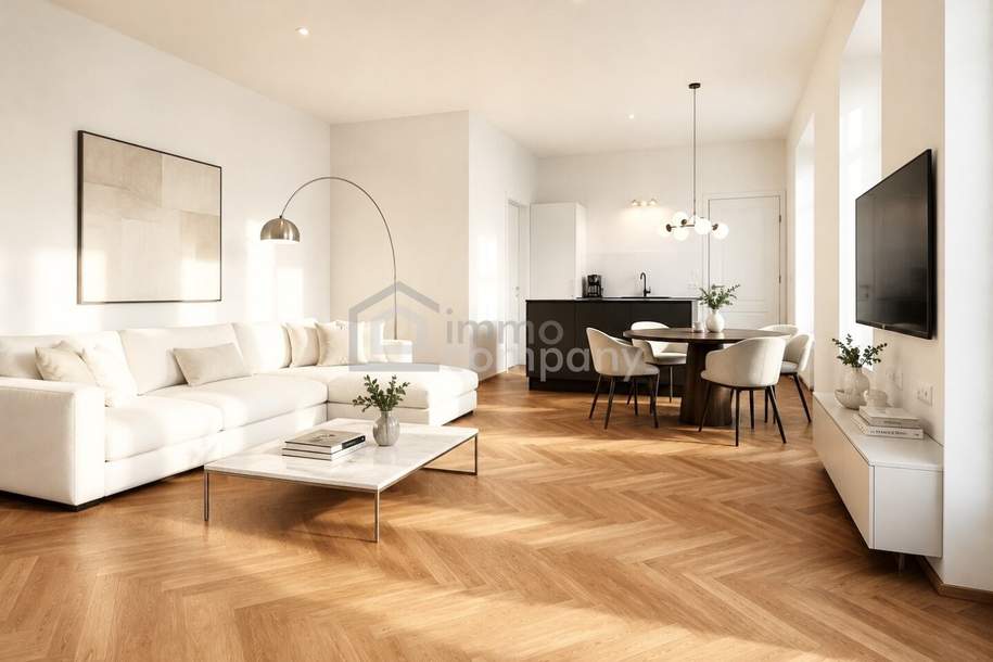 Luxuriöse und moderne Wohnung im Herzen Wiens! Absolute Ruhe! 2. Bezirk. U1 und U2, Wohnung-kauf, 515.000,€, 1020 Wien 2., Leopoldstadt