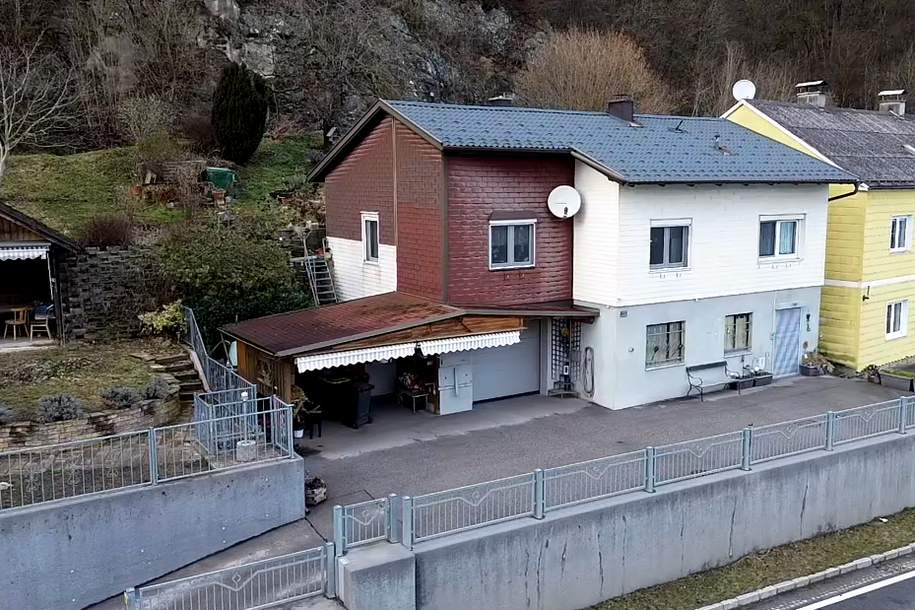 Einfamilienhaus mit direktem Blick auf die Donau, zwischen Marbach und Persenbeug!, Haus-kauf, 199.000,€, 3684 Melk