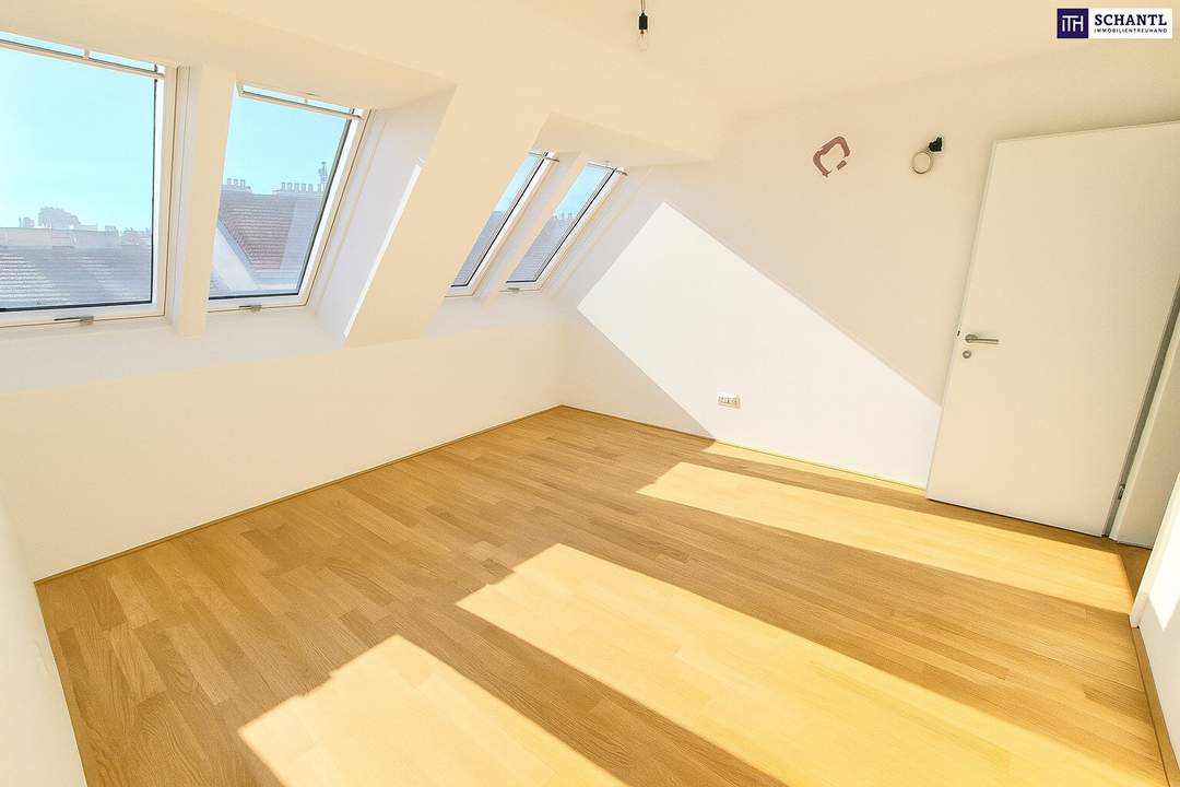 Preisreduktion! Stilvoll wohnen über den Dächern Wiens – ein 3-Zimmer-Dachgeschoßtraum mit 34 m² großer Sonnenterrasse