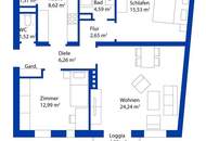 Wohnung mit Loggia in ruhiger Lage in Aschach a. d. Donau!