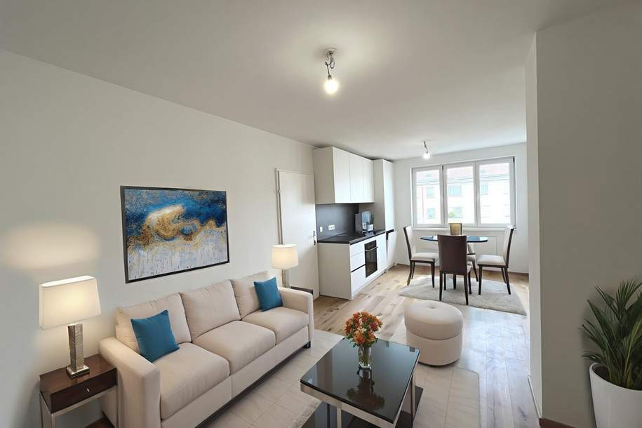 Schön sanierte 2-Zimmer Wohnung nahe Augarten! 1200!, Wohnung-miete, 1.049,00,€, 1200 Wien 20., Brigittenau