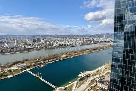 Der 37. Stock verändert Perspektiven: DC2 Tower: SKY RESIDENCES, Wohnung-miete, 1.100,00,€, 1220 Wien 22., Donaustadt