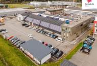 Produktionshalle/Lagerhalle in ausgezeichneter Lage, direkt an der Autobahn mit sichtbarer Werbefläche
