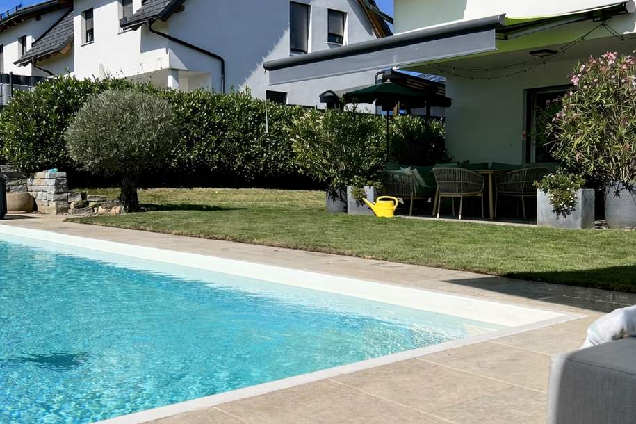 Exklusive Ziegelmassiv-Doppelhaushälfte mit Pool, voll ausgestattet und provisionsfrei! (Provisionsfrei), Haus-kauf, 539.000,€, 8072 Graz-Umgebung
