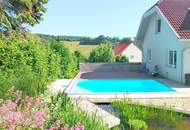 Exklusives 280 m² Haus mit Fernblick ++ Doppelgarage ++ Pool ++ Biotop ++ nur 8 Min. von Wien