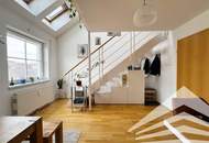 Ruhige 2 Zimmer DG-Galerie-Wohnung mit Küche in bester Zentrumslage