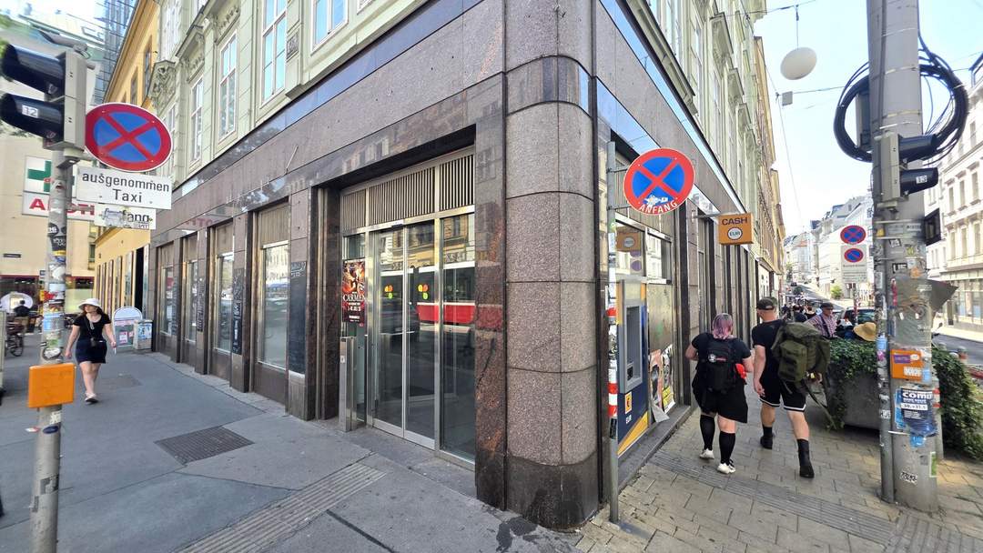 ECKLOKAL in fantastischer Lage: Ecke Neubaugasse/Lerchenfeldergasse - UNBEFRISTET