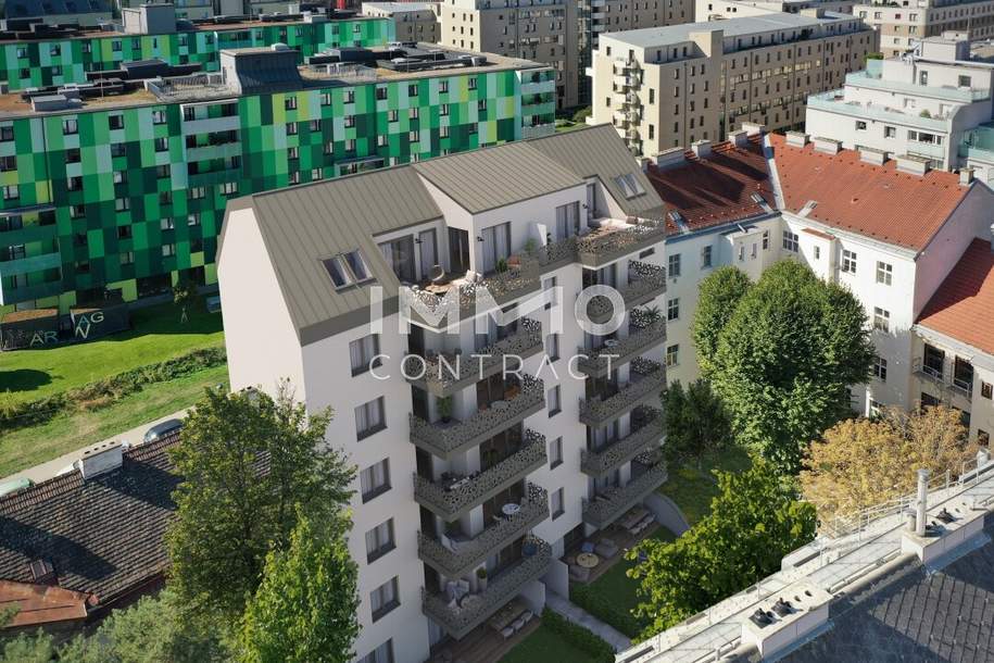 Nachhaltige Neubauwohnung in ruhiger Seitengasse mit Balkon! Provisionsfrei, Wohnung-kauf, 376.200,€, 1030 Wien 3., Landstraße