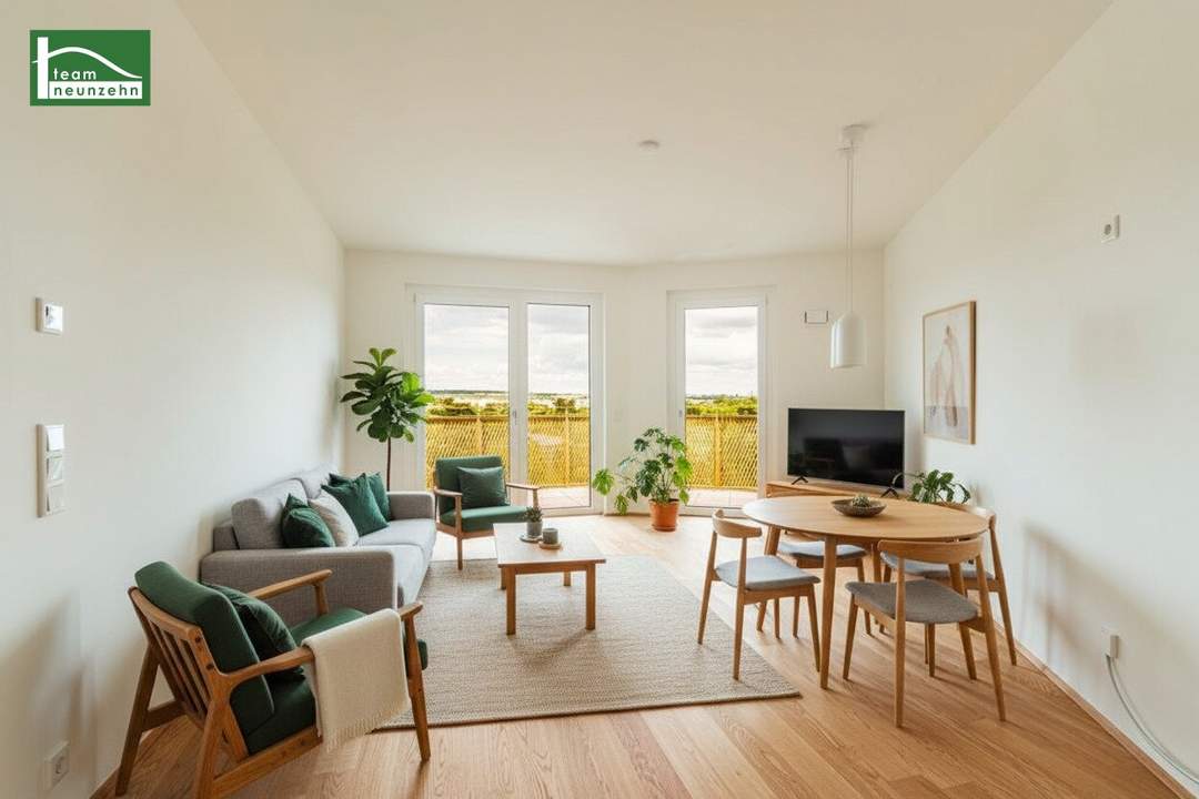 Entspannen Sie am Balkon mit traumhaften Weitblick - Grünruhelage im begehrten Hirschfeld - Provisionsfrei