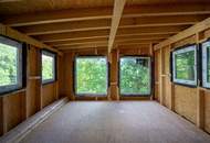 Holzriegelprojekt im Rohbau in der Augustinerwaldsiedlung