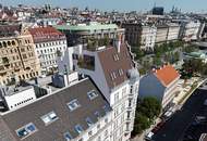 Einmalige Dachgeschosswohnung am Naschmarkt – Mit Vision veredelbar zum 215 m² PENTHOUSE-Juwel mit einmaligen 360°-Blick über Wien
