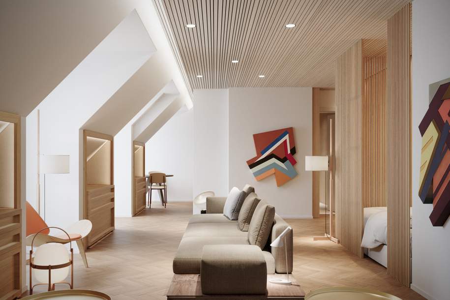 Design trifft Diplomatie – Lichtdurchflutetes Loft im Wiener Botschaftsviertel, Wohnung-kauf, 320.000,€, 1040 Wien 4., Wieden