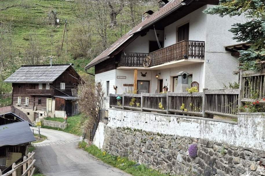 Gepflegtes Haus in idyllischer Lage. Garage und eigene Sauna. Trebesing-Neuschitz., Haus-kauf, 249.500,€, 9852 Spittal an der Drau