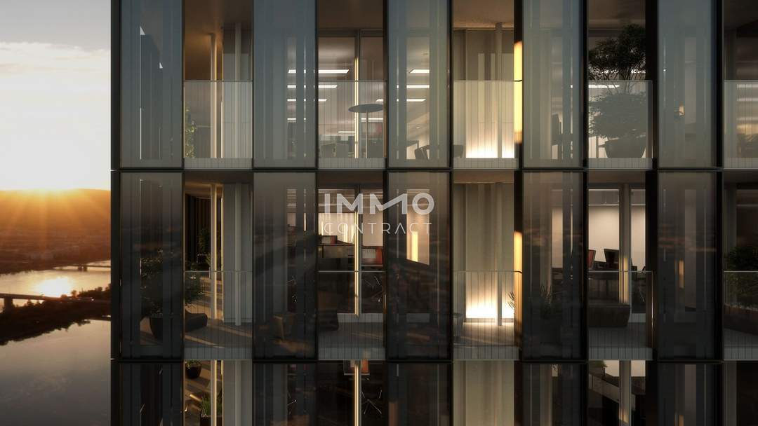 Sky Living für Familien im DC2 Tower – Exklusive 3-Zimmer-Eckwohnung mit zwei Loggien, Südblick und Weitblick über Wien &amp; Donau. Raum zum Ankommen. Platz zum Wachsen.