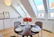 Fresh, fancy, fertig zum Einziehen! Zwei Ebenen. Drei Zimmer. 100 % Wow! Frisch sanierte Neubauwohnung im Dachgeschoss + Klimageräte + Westterrasse + Gute Infrastruktur!