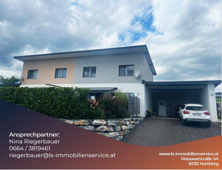 Moderne und neuwertige Doppelhaushälfte in sonniger Ruhelage