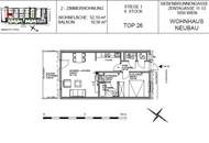 Moderne 2-Zimmer-Wohnung mit großen Balkon!