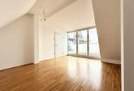 Stilvolle 2-Zimmer Dachgeschosswohnung mit Terrasse nahe Mariahilfer Straße (inkl. Heizkosten)