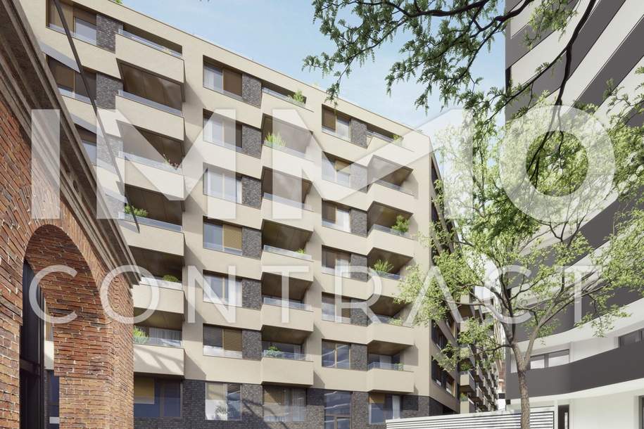 Provisionsfrei! Neubau-Erstbezug Zweizimmer-Wohnung mit perfektem Grundriss - Hauptbahnhof, Wohnung-kauf, 399.000,€, 1100 Wien 10., Favoriten