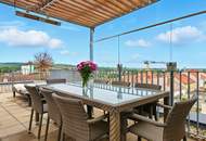 Maisonette mit Dachterrasse, Whirlpool &amp; Panoramablick - Ihr Penthouse-Traum mit Garagenplatz und Massmöbel in Hollabrunn!