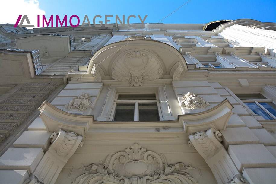 Erstbezug nach Sanierung - Stilaltbauwohnung mit kleinem Balkon, Wohnung-miete, 2.994,00,€, 1010 Wien 1., Innere Stadt