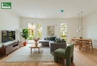 Traumhafte Gartenwohnung in Ruhelage mit energieeffizienter Geothermie im begehrten "Hirschfeld - naturnah wohnen" - Provisionsfrei