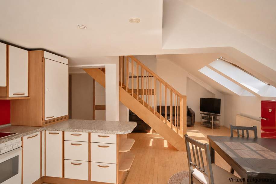 "Maisonette mit Loft-Charakter und Terrasse am Fuße des Wilhelminenbergs", Wohnung-kauf, 330.000,€, 1160 Wien 16., Ottakring