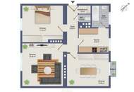 VERMIETETE ANLEGERWOHNUNG: Ruhige 3-Zimmer-Wohnung mit Balkon