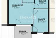 Sonnige 2 Zimmer-Wohnung mit Balkon – provisionsfreier Erstbezug nahe Alte Donau