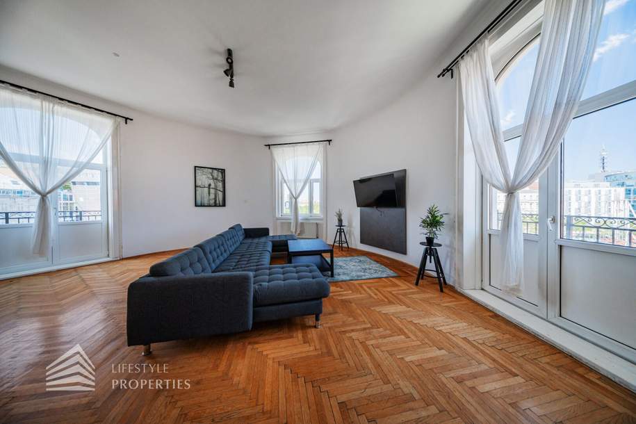 Helle 5-Zimmer Wohnung mit Balkon, Nähe Westbahnhof, Wohnung-kauf, 1.084.000,€, 1060 Wien 6., Mariahilf