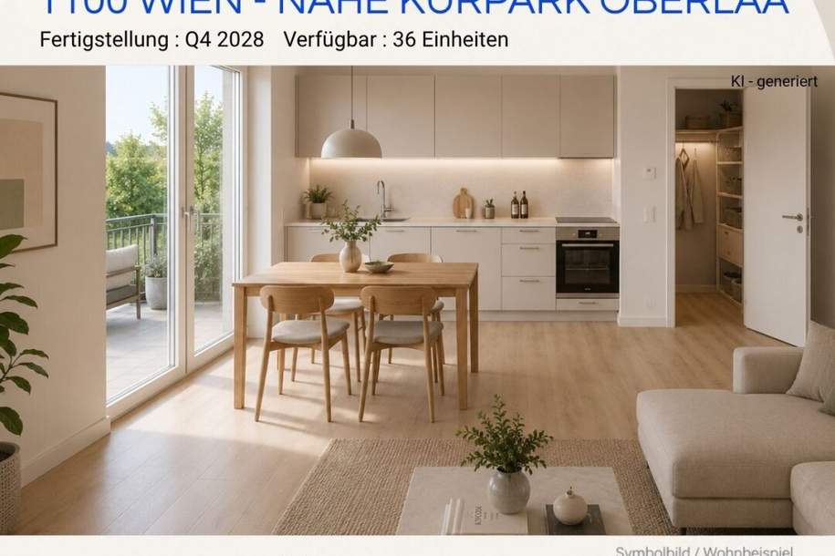 Exklusive Kurparkresidenzen - INVESTMENT, Wohnung-kauf, 628.000,€, 1100 Wien 10., Favoriten