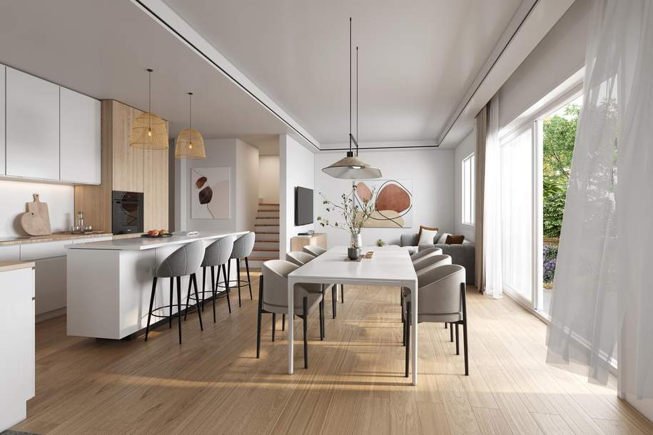"Sunside Living in LE" | 4 Doppelhäuser auf Baurechtsgrund! | Belagsfertig!, Haus-kauf, 446.000,€, 2103 Korneuburg