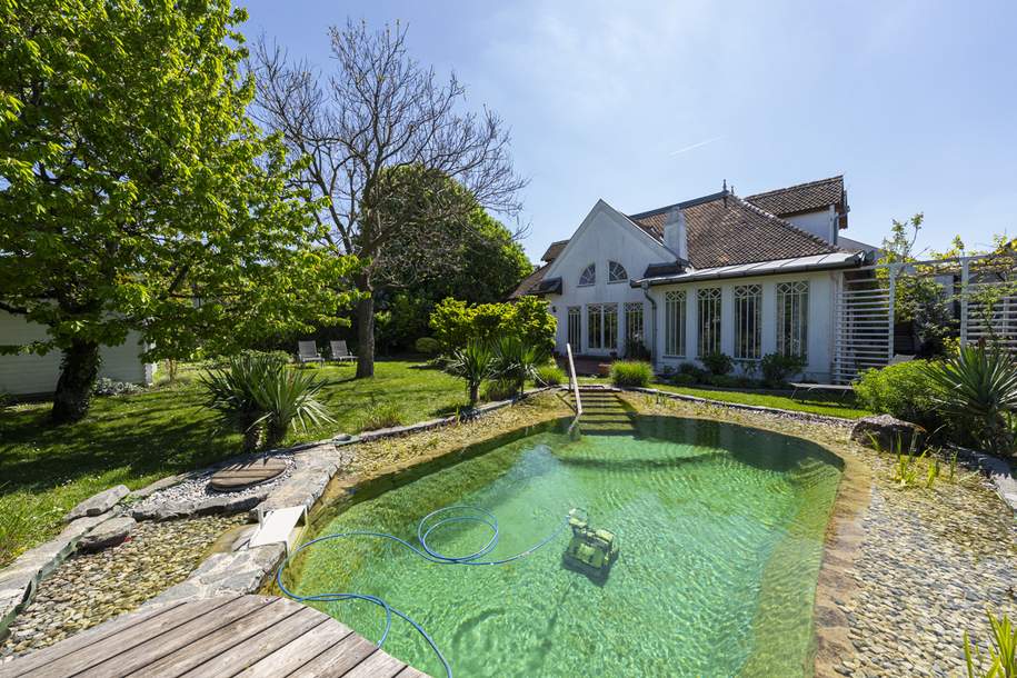 Mediterranes Wohngefühl im Weinviertel – Traumhaus mit Naturpool & Weitblick, Haus-kauf, 1.250.000,€, 2003 Korneuburg