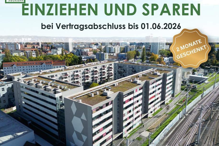 Leistbares Wohnen in urbaner Lage - Wohnen am Eggenberger Gürtel!, Wohnung-miete, 761,26,€, 8020 Graz(Stadt)