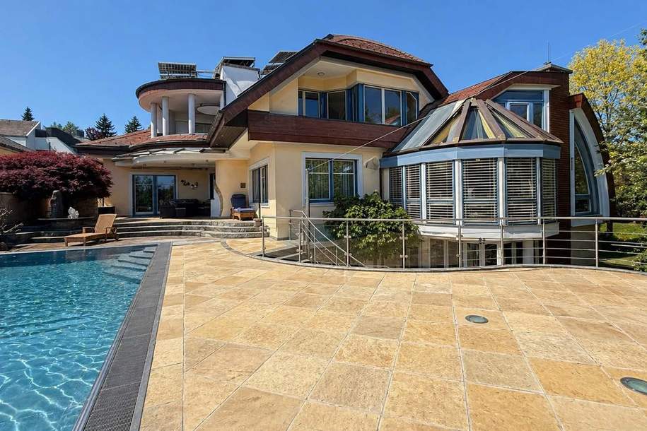 "Zeitlose Architektenvilla in erhöhter Lage - mit Charme und Perspektive" im Südburgenland, Haus-kauf, 998.000,€, 7551 Güssing