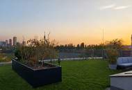 *NEUWERTIGE* vollmöblierte Dachgeschoss-OASE | über 100 m² Dach- & Gartenterrasse + Balkon | absolute Innenhof-Ruhelage - nahe Alte Donau