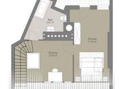 ERSTBEZUG - Lichtdurchflutete 3 Zimmer DG-Wohnung mit Terrasse in 1050 Wien